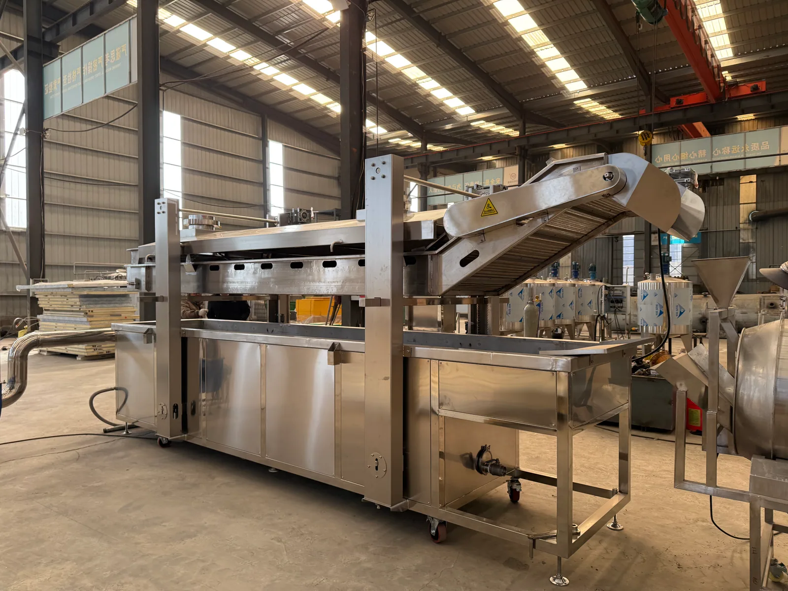 Continuous frying equipment used as a technical acceptance planning reference